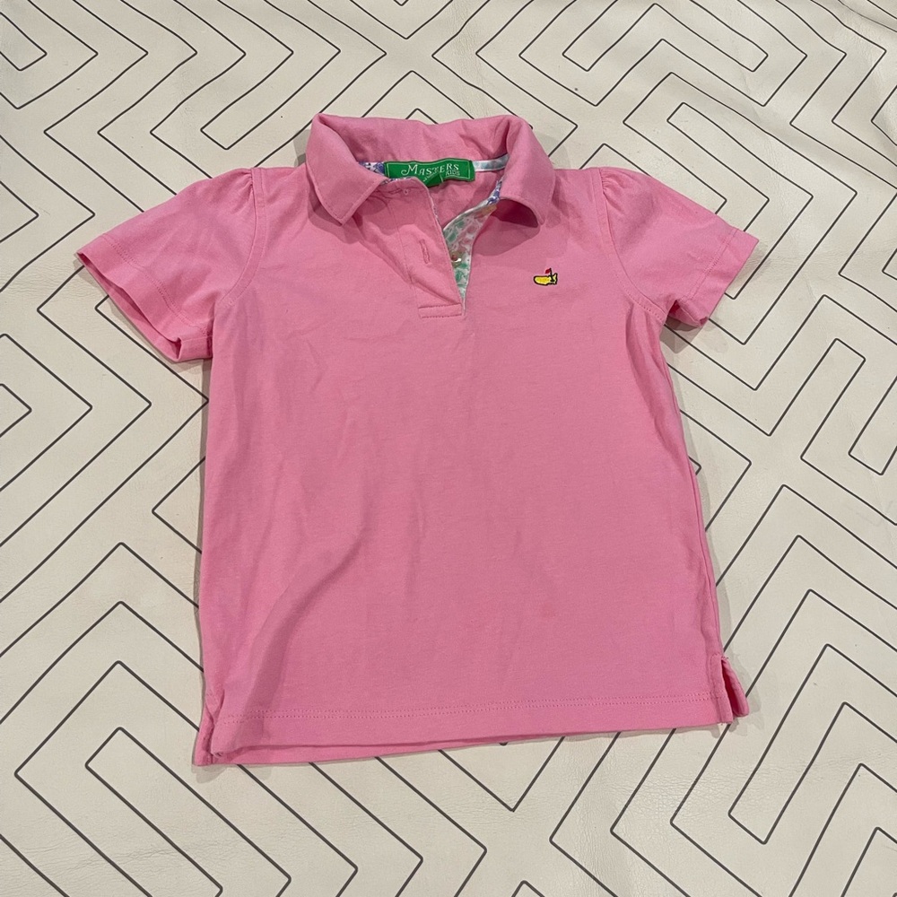 Masters Kids Pink Golf Polo